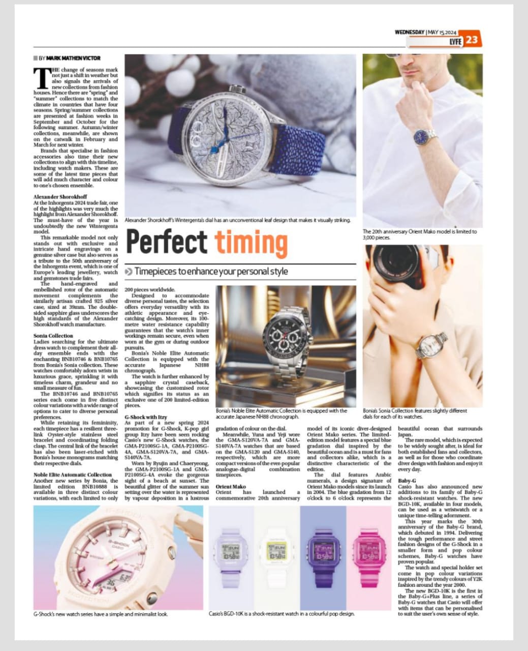 Alexander Shorokhoff Featured in The Sun 15 May 2024