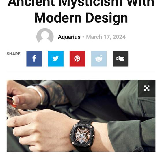 Ciga Design - Eye of Horus Featured in JetSet.my 17 March 2024