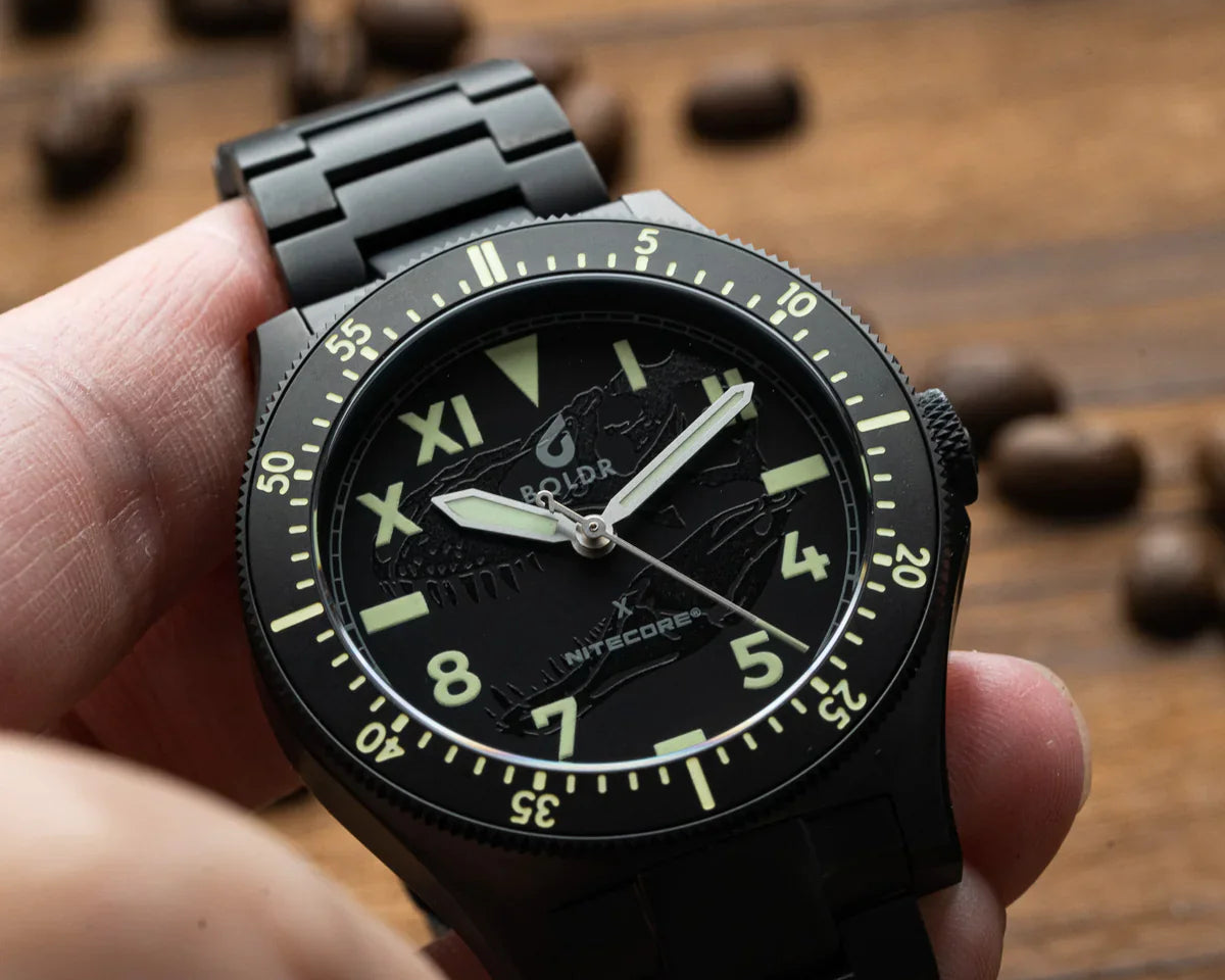 Introducing: Boldr The T-Rex - Your Ultimate Timepiece and Torch Combo