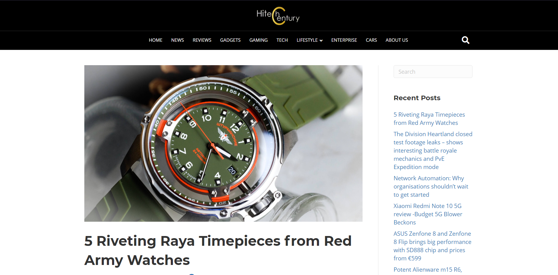 5 Riveting Raya Timepieces from Red Army Watches