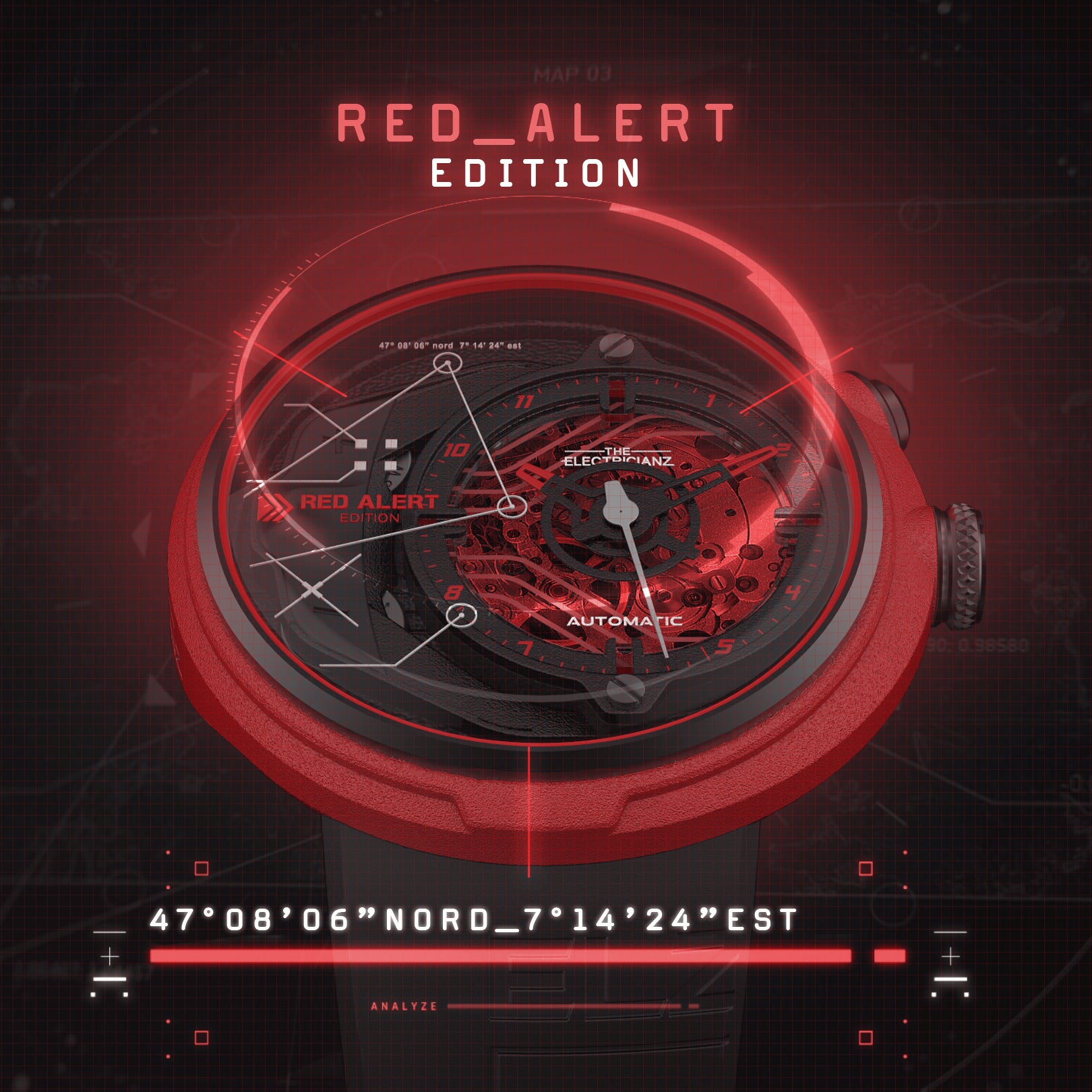 The ELECTRICIANZ Red Alert - Red Army Watches