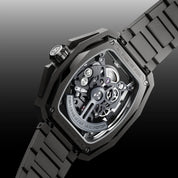 CIGA Design Z-Series Hunter Silver Skeleton Automatic Watch - Red Army Watches
