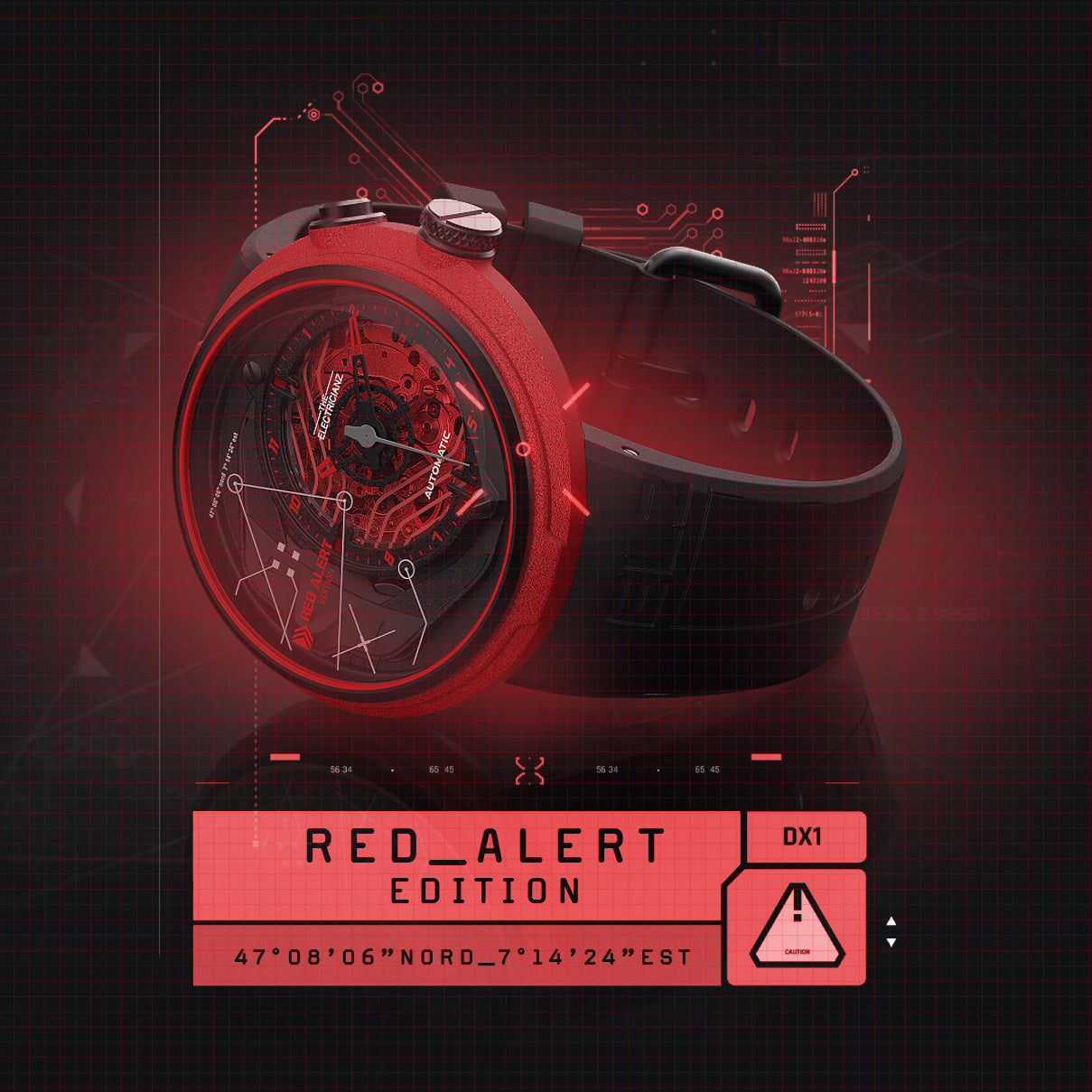 The ELECTRICIANZ Red Alert - Red Army Watches