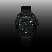 CIGA Design Z-Series Hunter Carbon Skeleton Automatic Watch - Red Army Watches