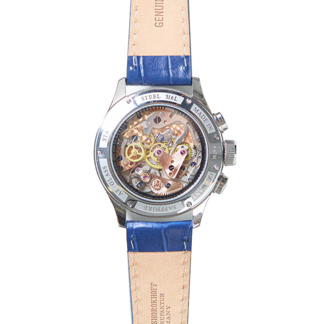ALEXANDER SHOROKHOFF New Planet Chrono White Dial (Special Customised 1 piece only) - Red Army Watches