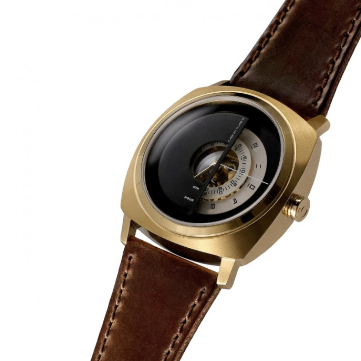 TACS AUTOMATIC MASK PLAYER WATCH (PYRITE GOLD) TS2101C - Red Army Watches