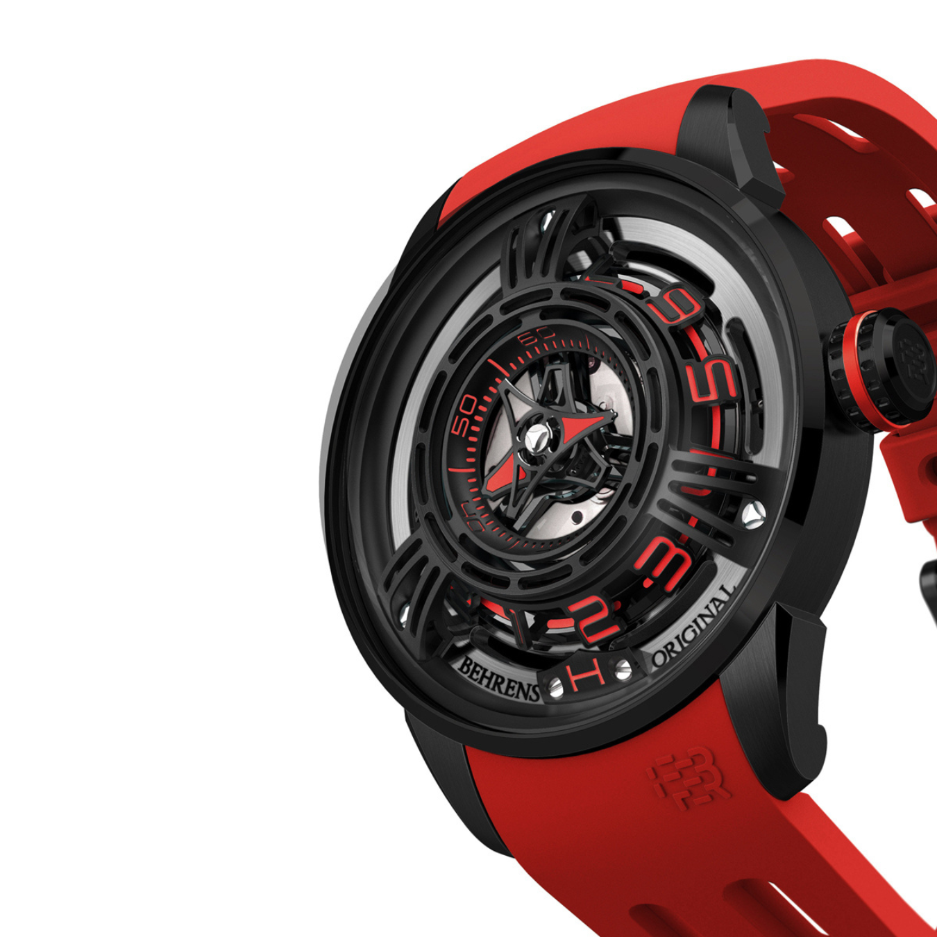 BEHRENS "STARSHIP" AUTOMATIC RED - Red Army Watches