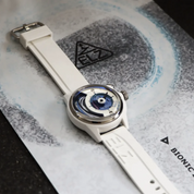 The ELECTRICIANZ Bionic Z 42mm White Rubber - Red Army Watches