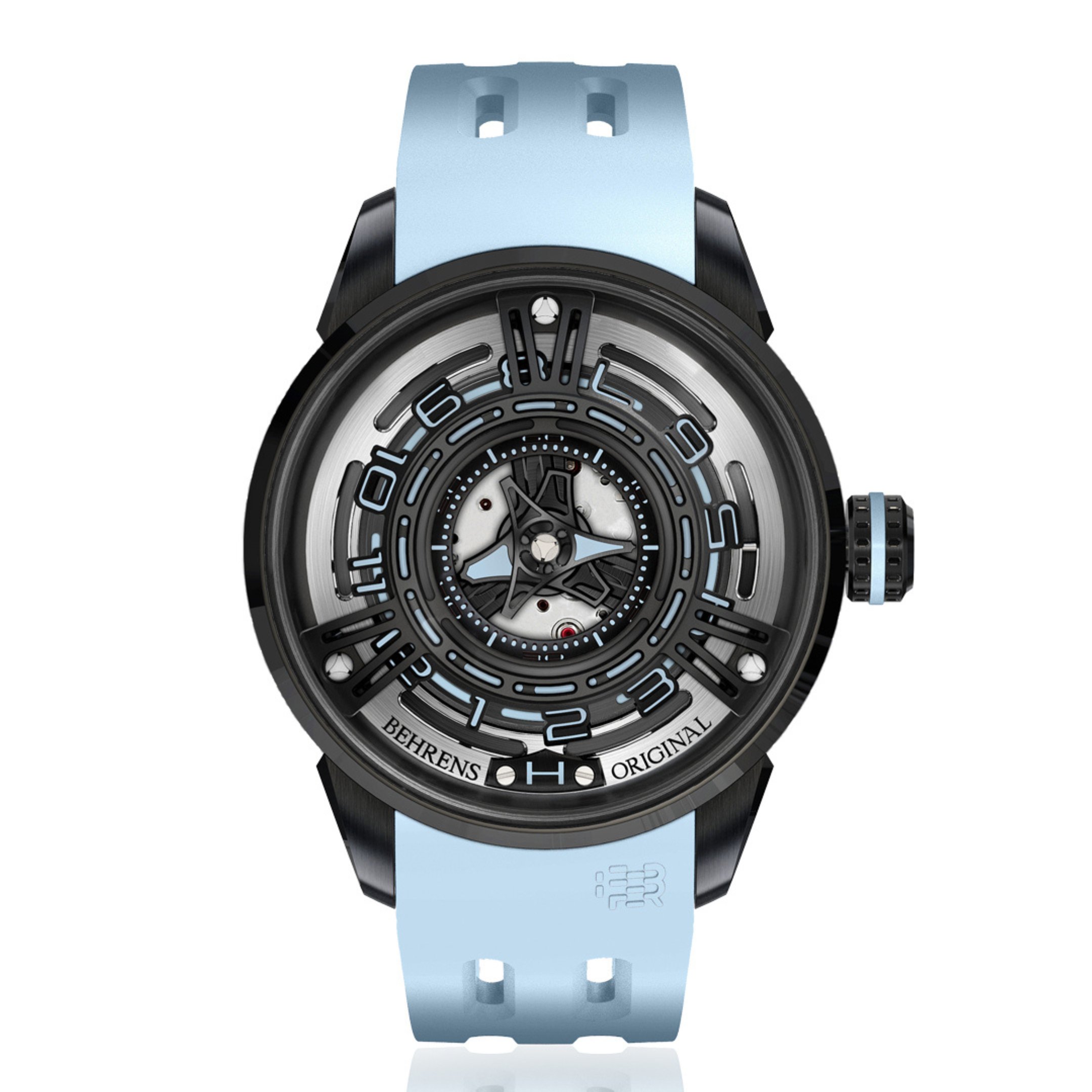 BEHRENS "STARSHIP" AUTOMATIC BLUE - Red Army Watches