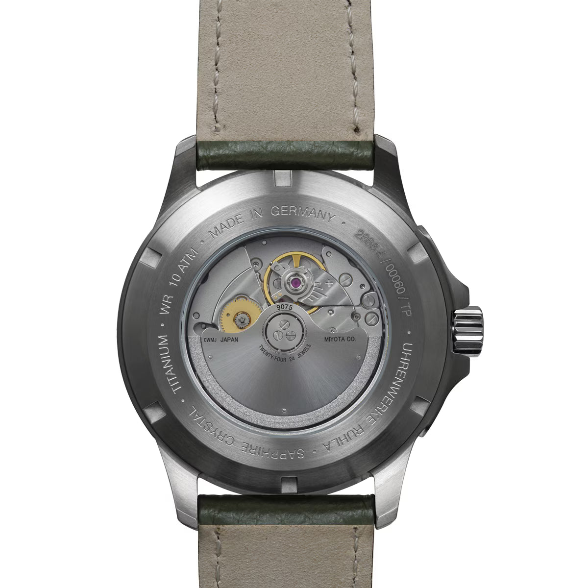 BAUHAUS AVIATION AUTOMATIC GMT WITH LEATHER STRAP - Red Army Watches