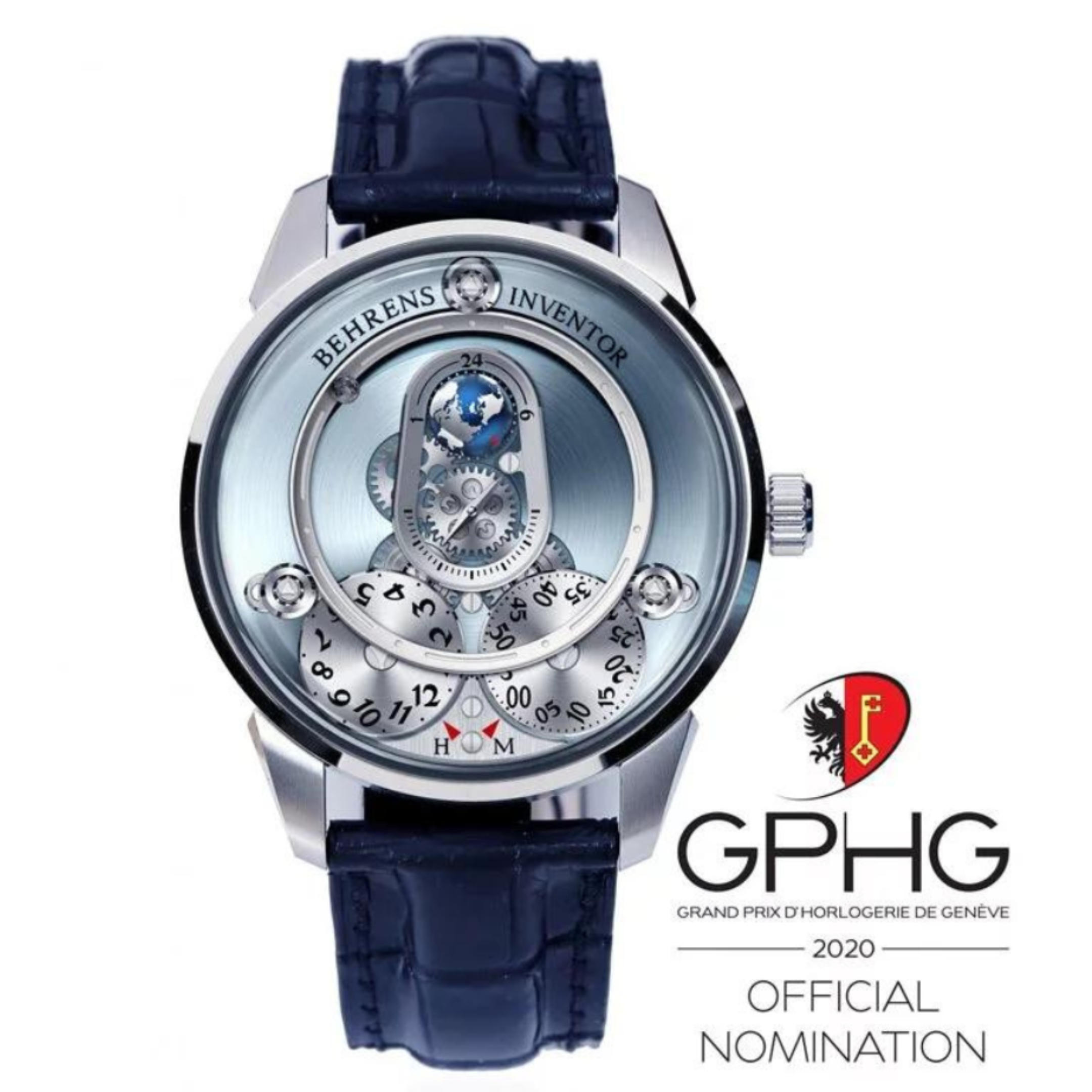 BEHRENS "APOLAR" AUTOMATIC SKY BLUE - Red Army Watches