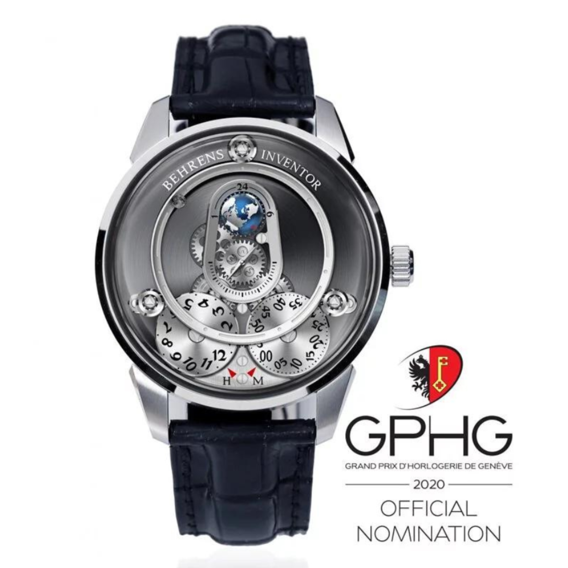 BEHRENS "APOLAR" AUTOMATIC BROWNISH GREY - Red Army Watches