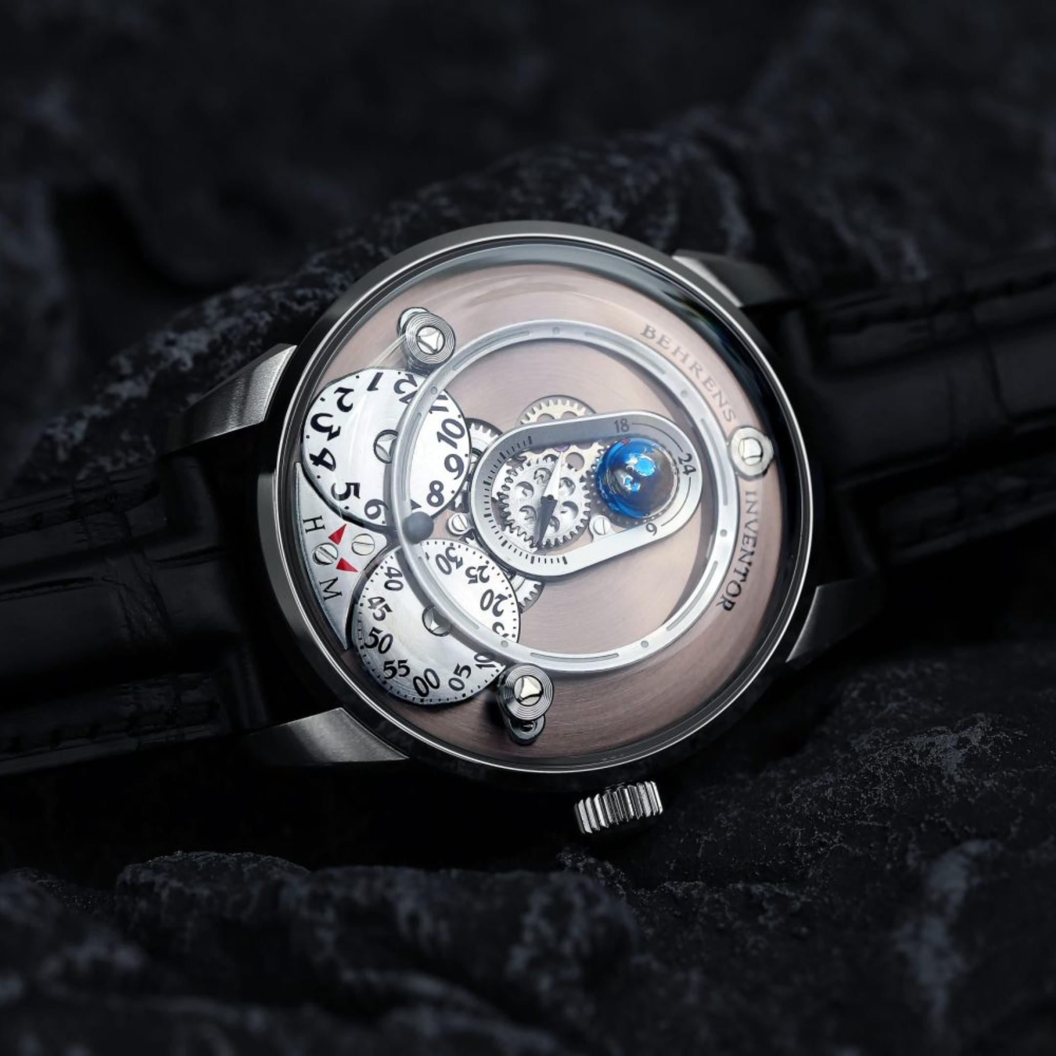 BEHRENS "APOLAR" AUTOMATIC BROWNISH GREY - Red Army Watches