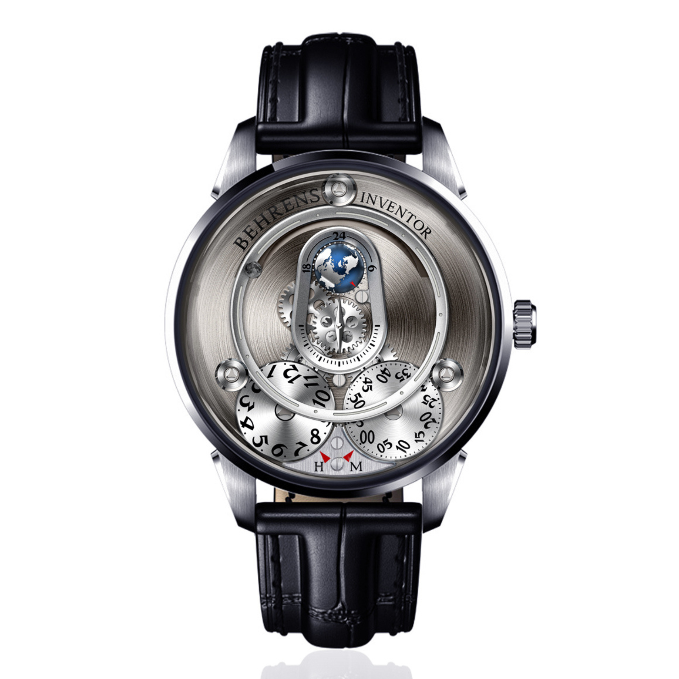 BEHRENS "APOLAR" AUTOMATIC BROWNISH GREY - Red Army Watches