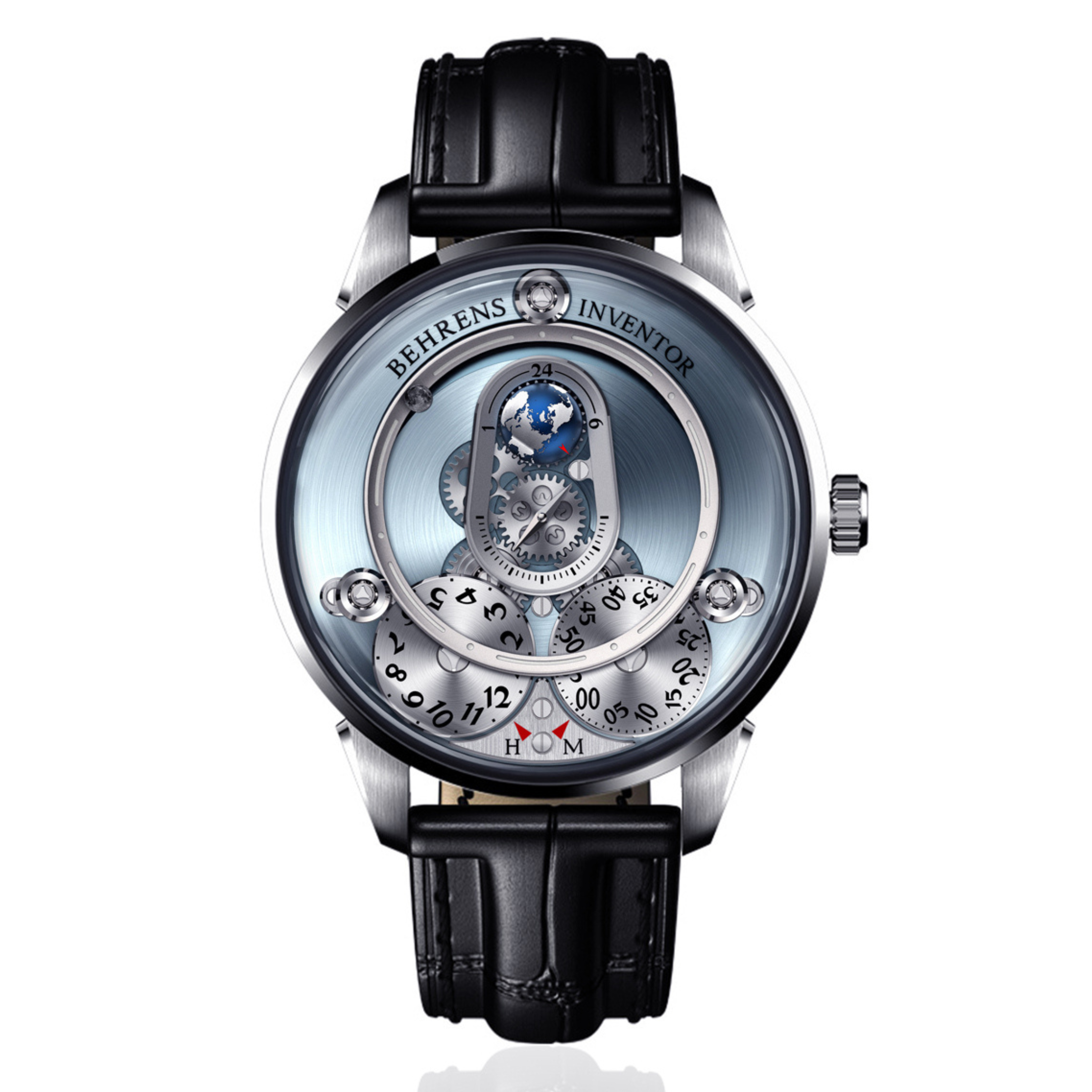 BEHRENS "APOLAR" AUTOMATIC SKY BLUE - Red Army Watches