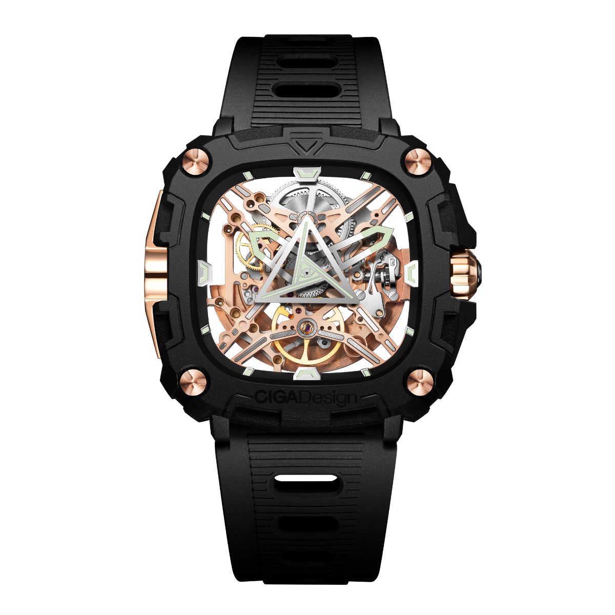 CIGA Design X-Series Eye Of Horus Rose DLC Mechanical Watch - Red Army Watches
