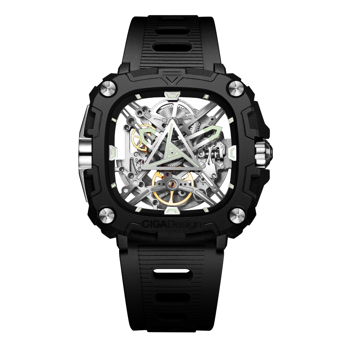 CIGA Design X-Series Eye Of Horus Silver Mechanical Watch - Red Army Watches