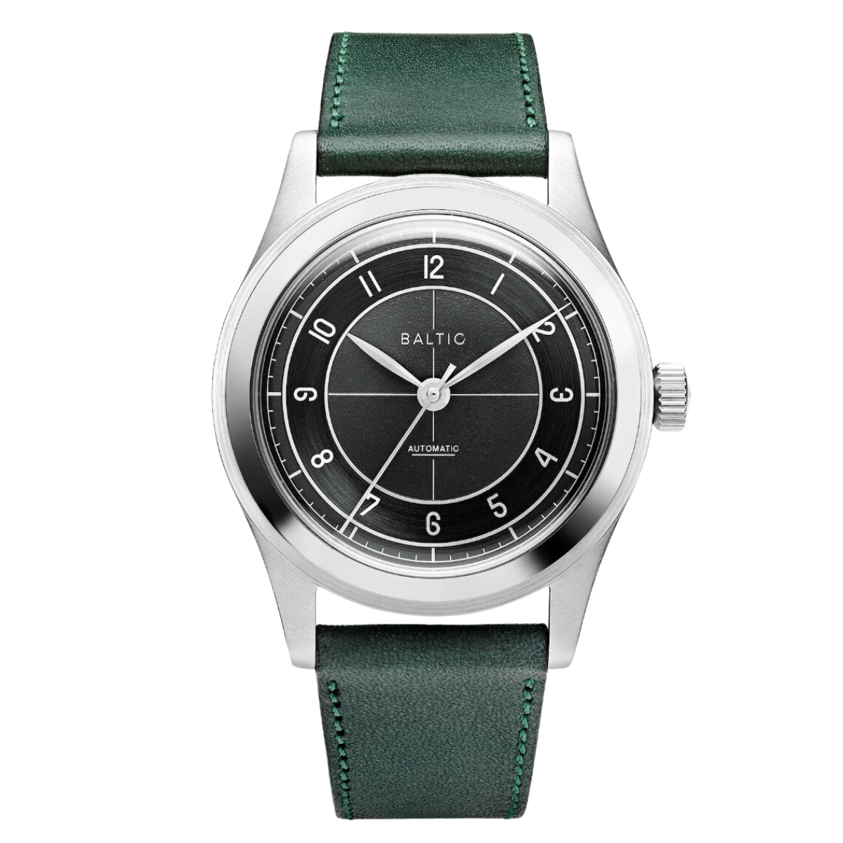 BALTIC HMS 002 BLACK (STITCH GREEN) - Red Army Watches