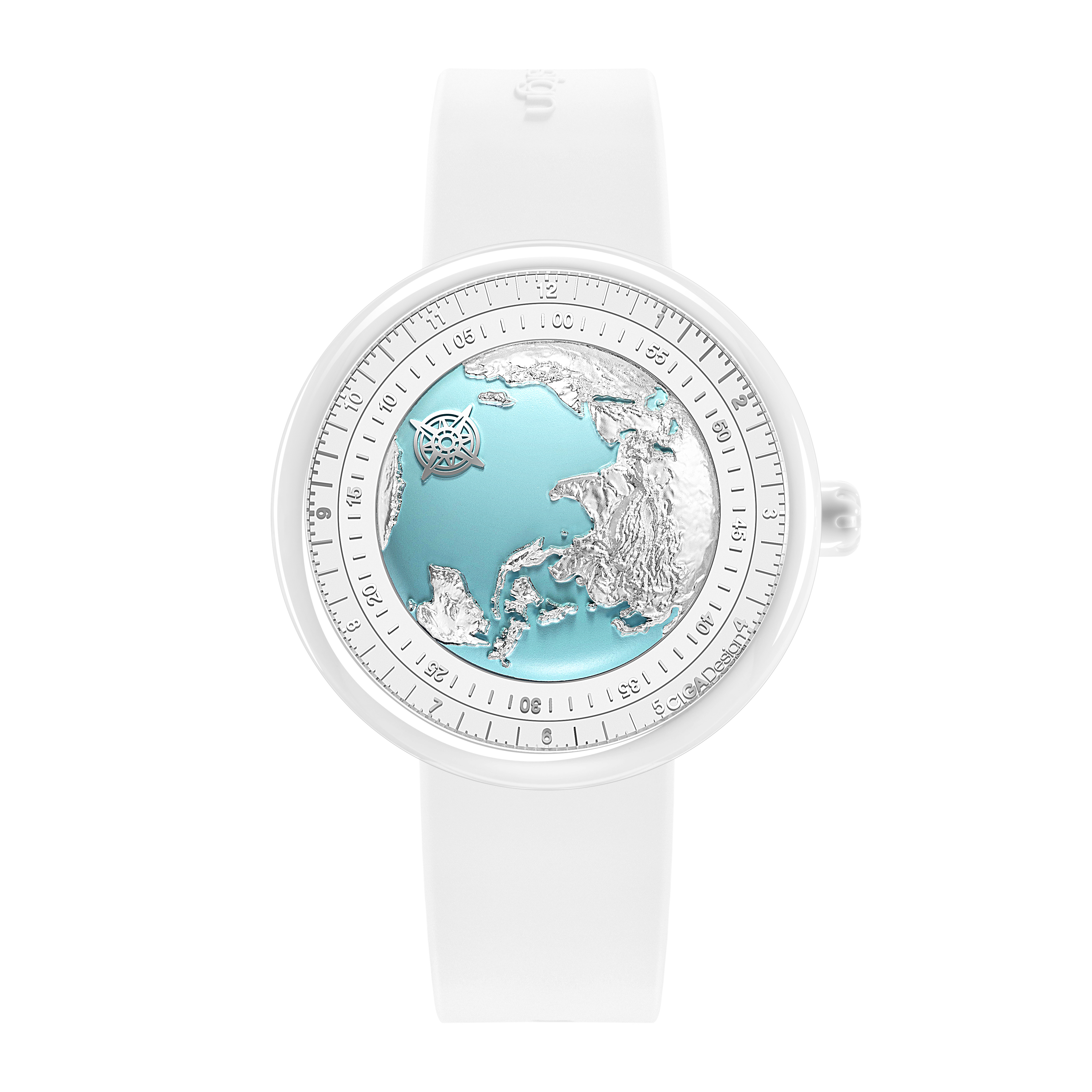 CIGA Design U-Series Blue Planet Ceramic Watch- Ice Age - Red Army Watches