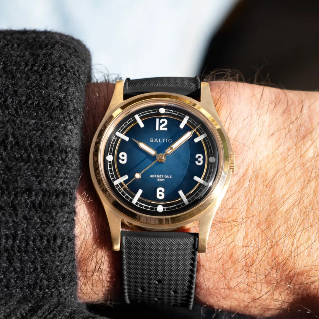 BALTIC HERMÉTIQUE TOURER BRONZE BLUE - Red Army Watches