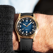 BALTIC HERMÉTIQUE TOURER BRONZE BLUE - Red Army Watches