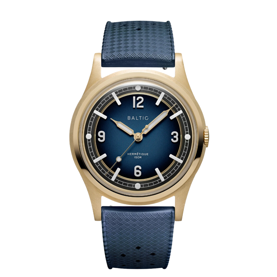 BALTIC HERMÉTIQUE TOURER BRONZE BLUE - Red Army Watches