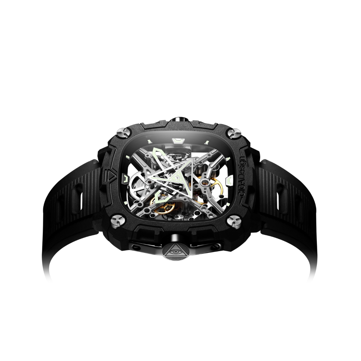 CIGA Design X-Series Eye Of Horus Silver Mechanical Watch - Red Army Watches
