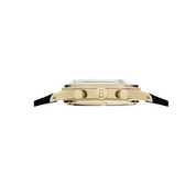 BALTIC BICOMPAX 002 GOLD PVD (STITCHED SAFFIANO BLACK) - Red Army Watches