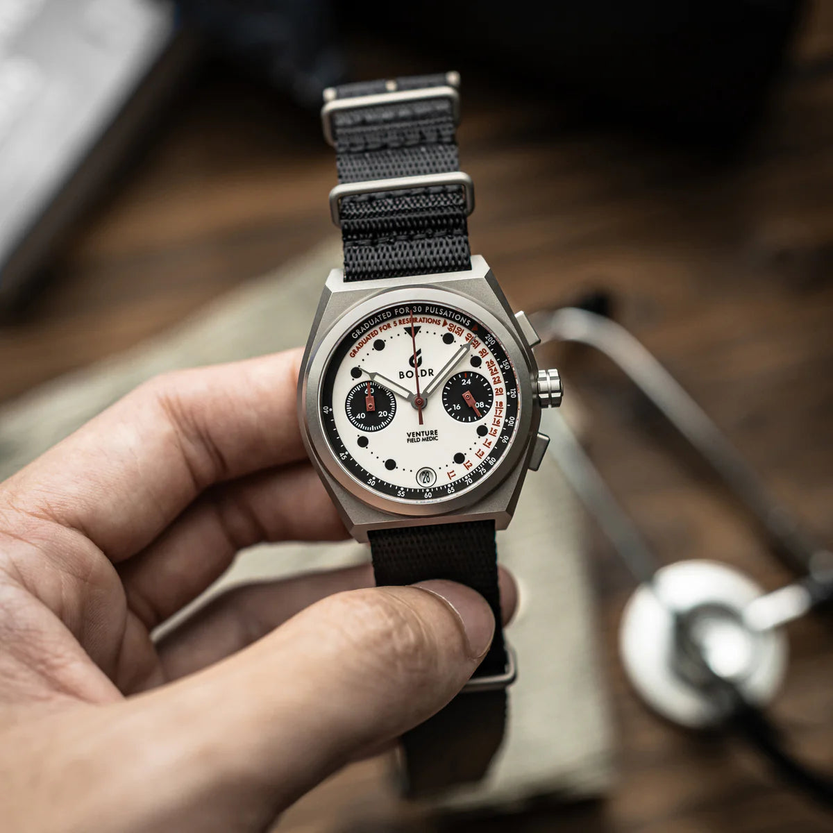 BOLDR Venture Field Medic II (Updated) - Red Army Watches