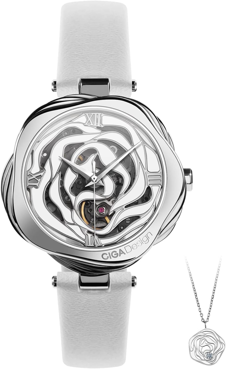 CIGA Design R-Series Denmark Rose Automatic  (Leather) - Red Army Watches