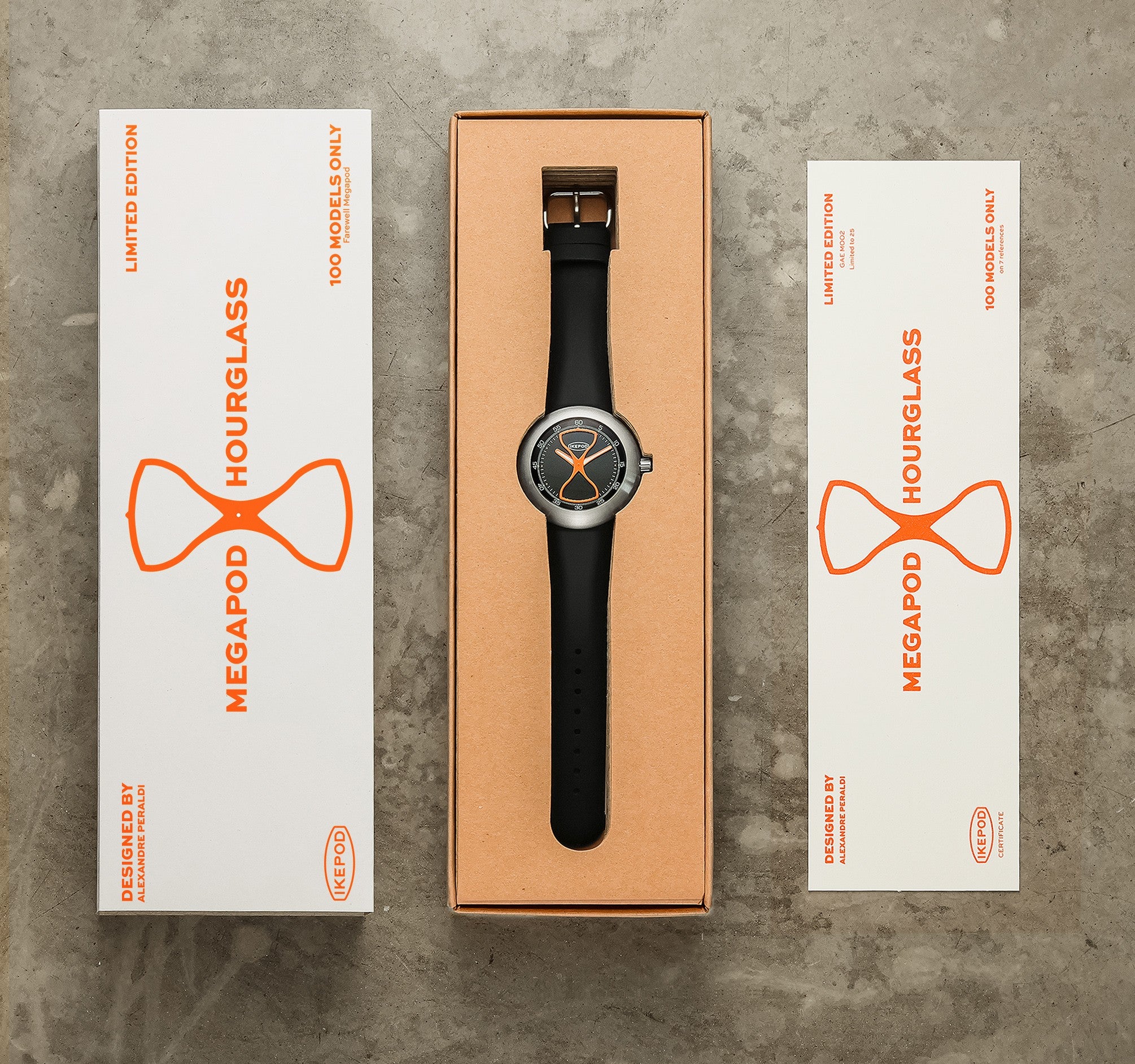 IKEPOD Megapod Walter Hour Glass - Red Army Watches