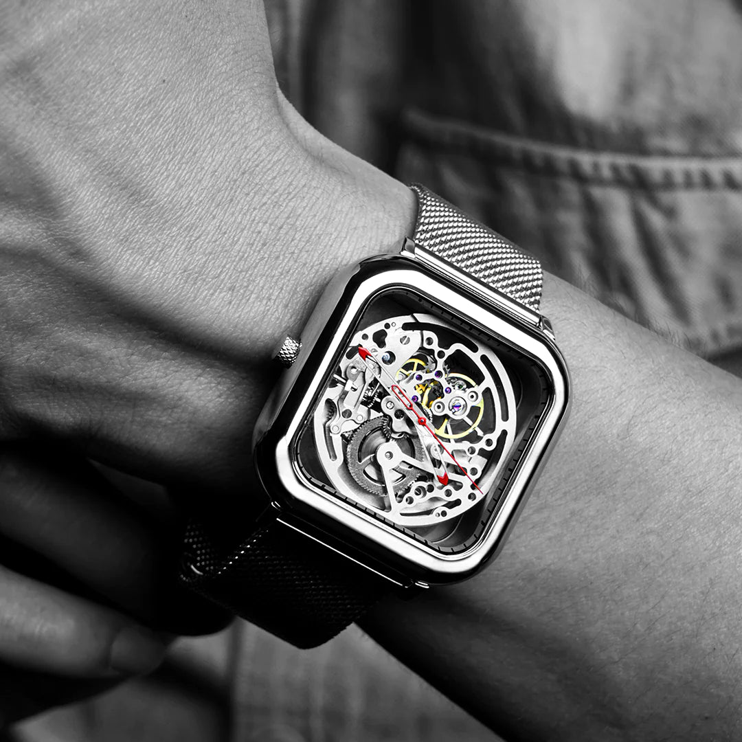 CIGA Design C-Series Full Hollow Skeleton Automatic - Red Army Watches