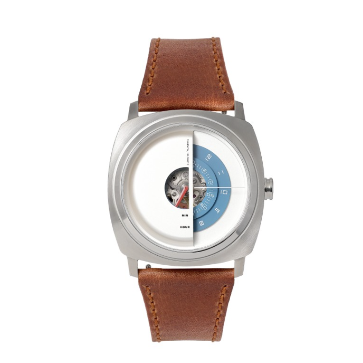 TACS AUTOMATIC MASK PLAYER WATCH (ASH BLUE) TS2101B - Red Army Watches