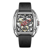 CIGA Design Z-Series Exploration Silver Skeleton Stainless Steel Mechanical Watch - Red Army Watches 
