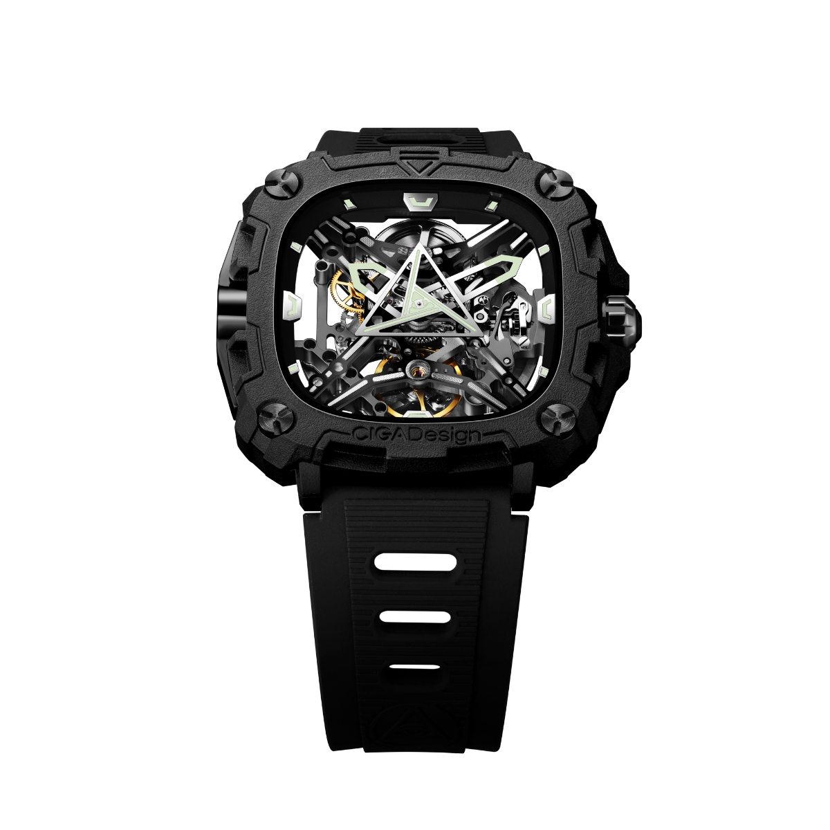 CIGA Design X-Series Eye Of Horus Black Mechanical Watch - Red Army Watches