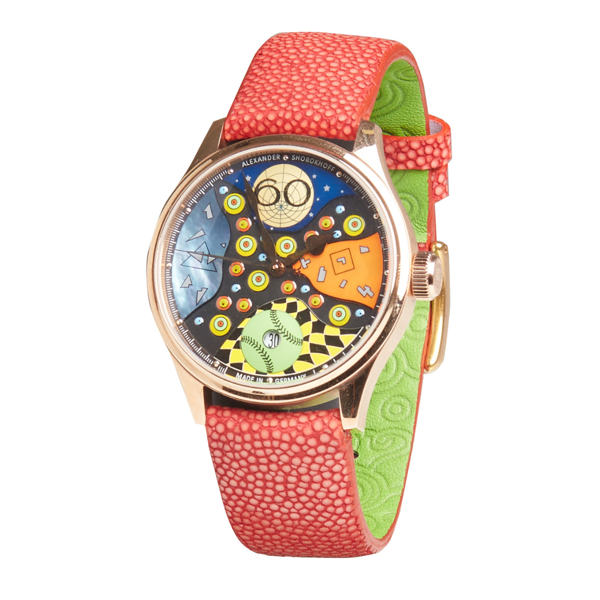 ALEXANDER SHOROKHOFF Crazy Balls (Special Customised 1 piece only) - Red Army Watches