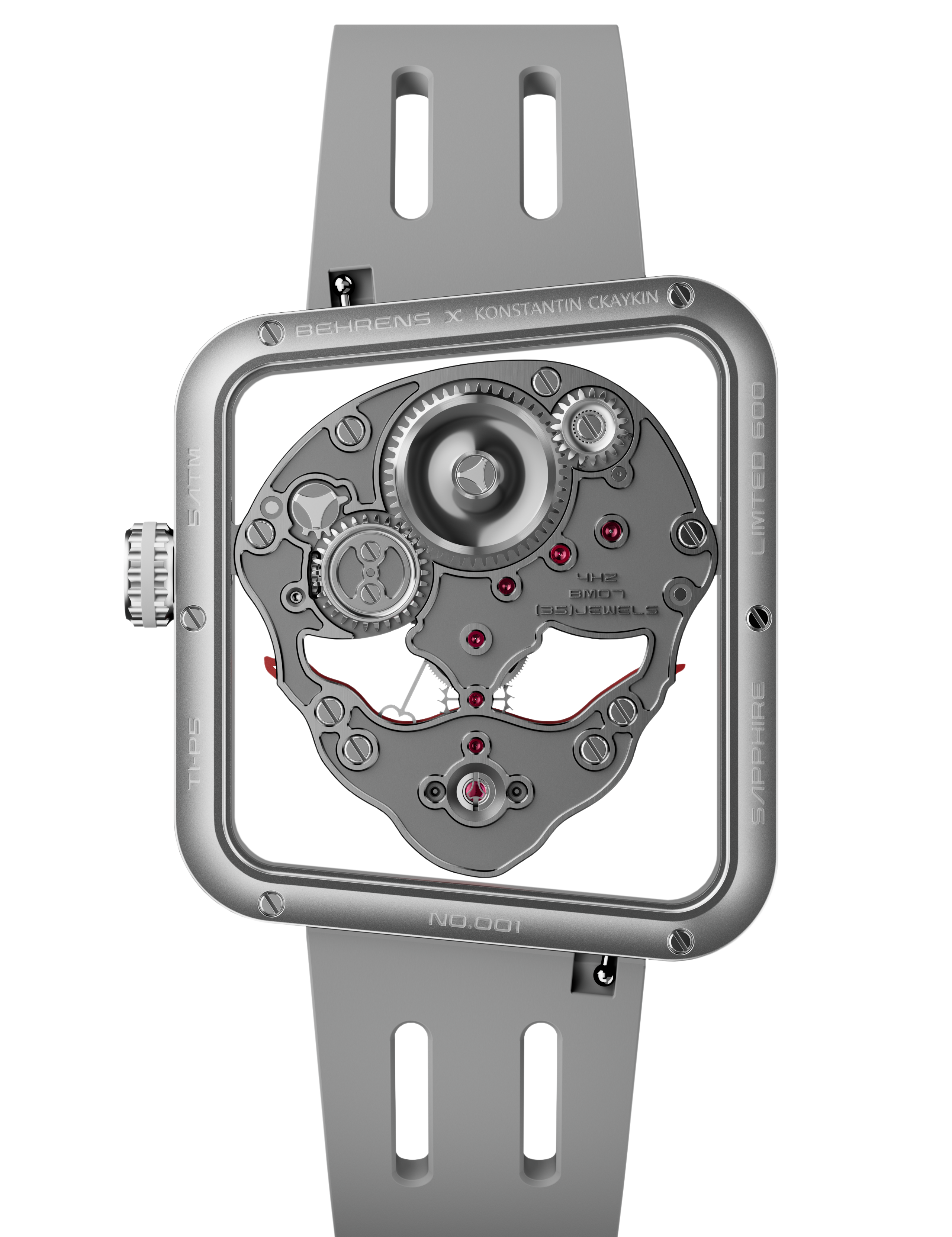 BEHRENS x KONSTANTIN CHAYKIN-Ace Of Hearts (V2 Collab) Grey - Red Army Watches