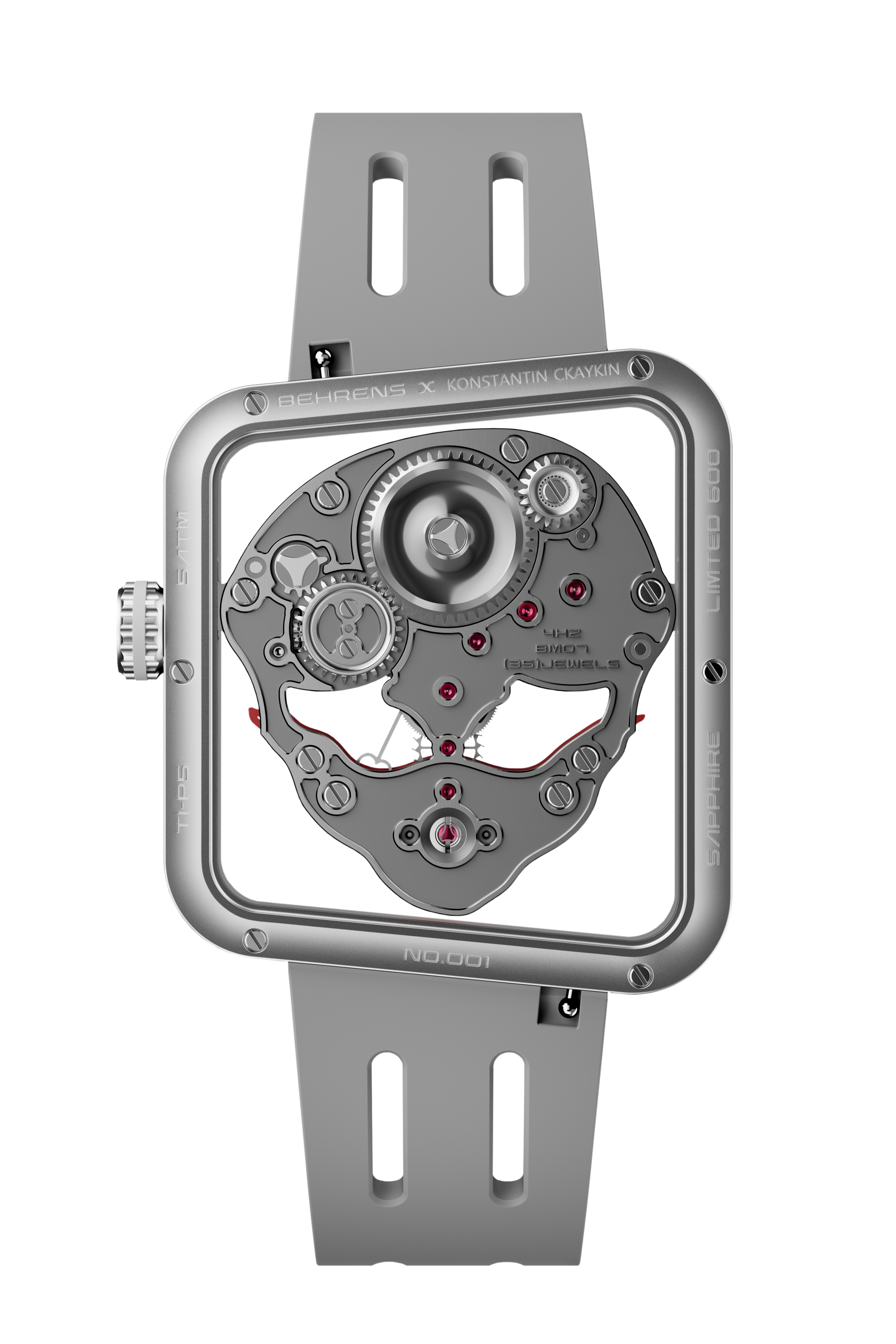 BEHRENS x KONSTANTIN CHAYKIN-Ace Of Hearts (V2 Collab) Grey - Red Army Watches