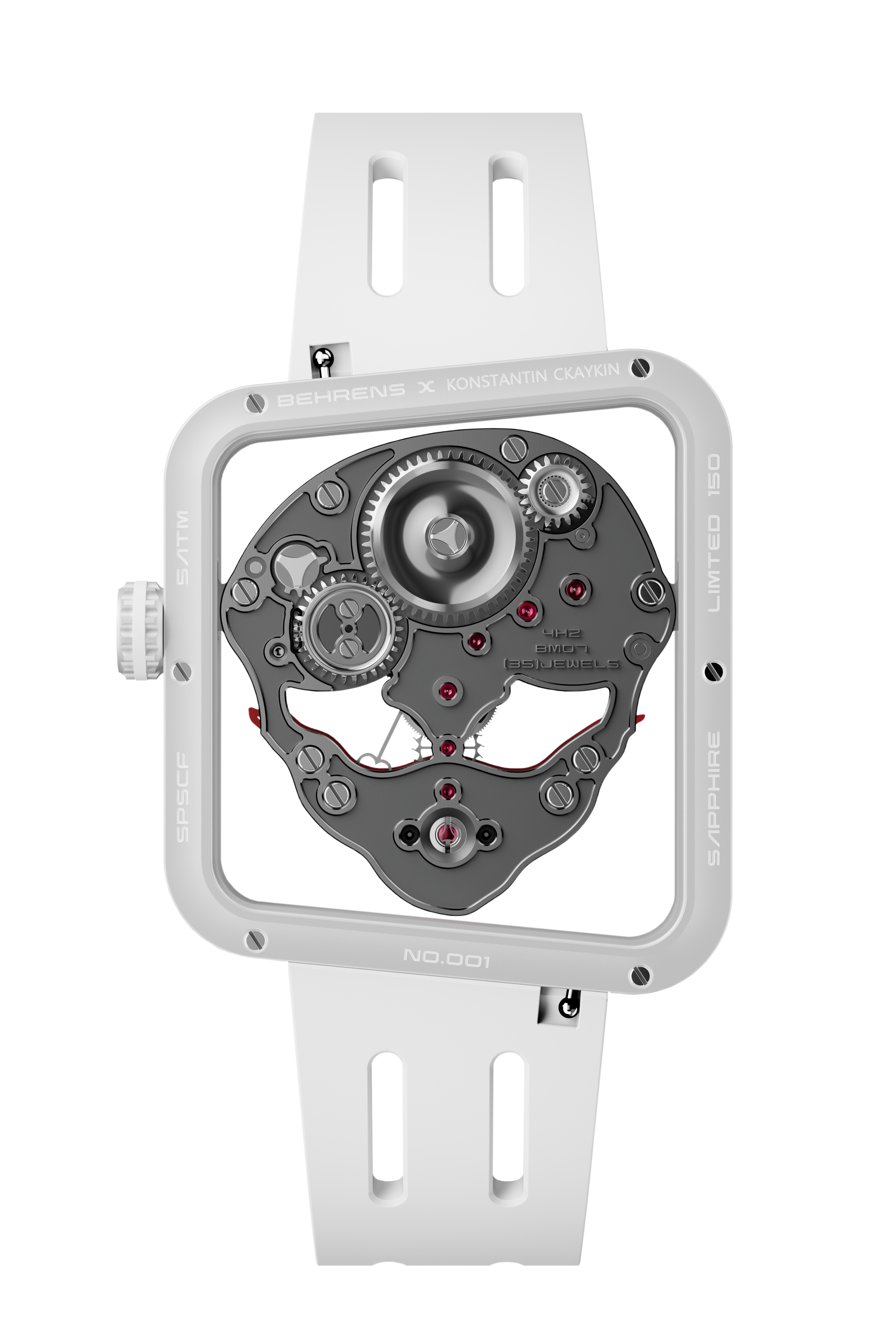 BEHRENS x KONSTANTIN CHAYKIN-Ace Of Hearts (V2 Collab) White - Red Army Watches