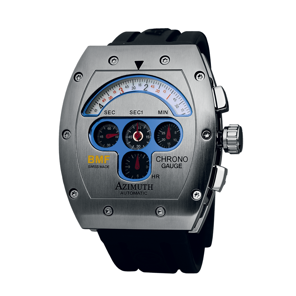 AZIMUTH Chrono Gauge Mecha-1 BMF Black CGM-1 - Red Army Watches