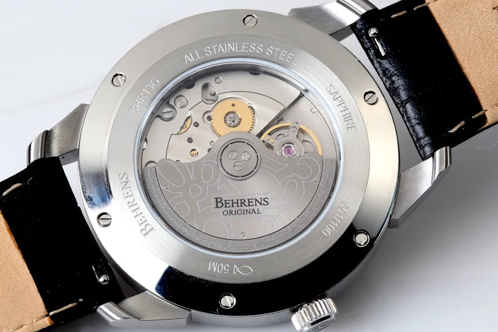 BEHRENS "STARTREK" AUTOMATIC BLUE AVENTURINE - Red Army Watches
