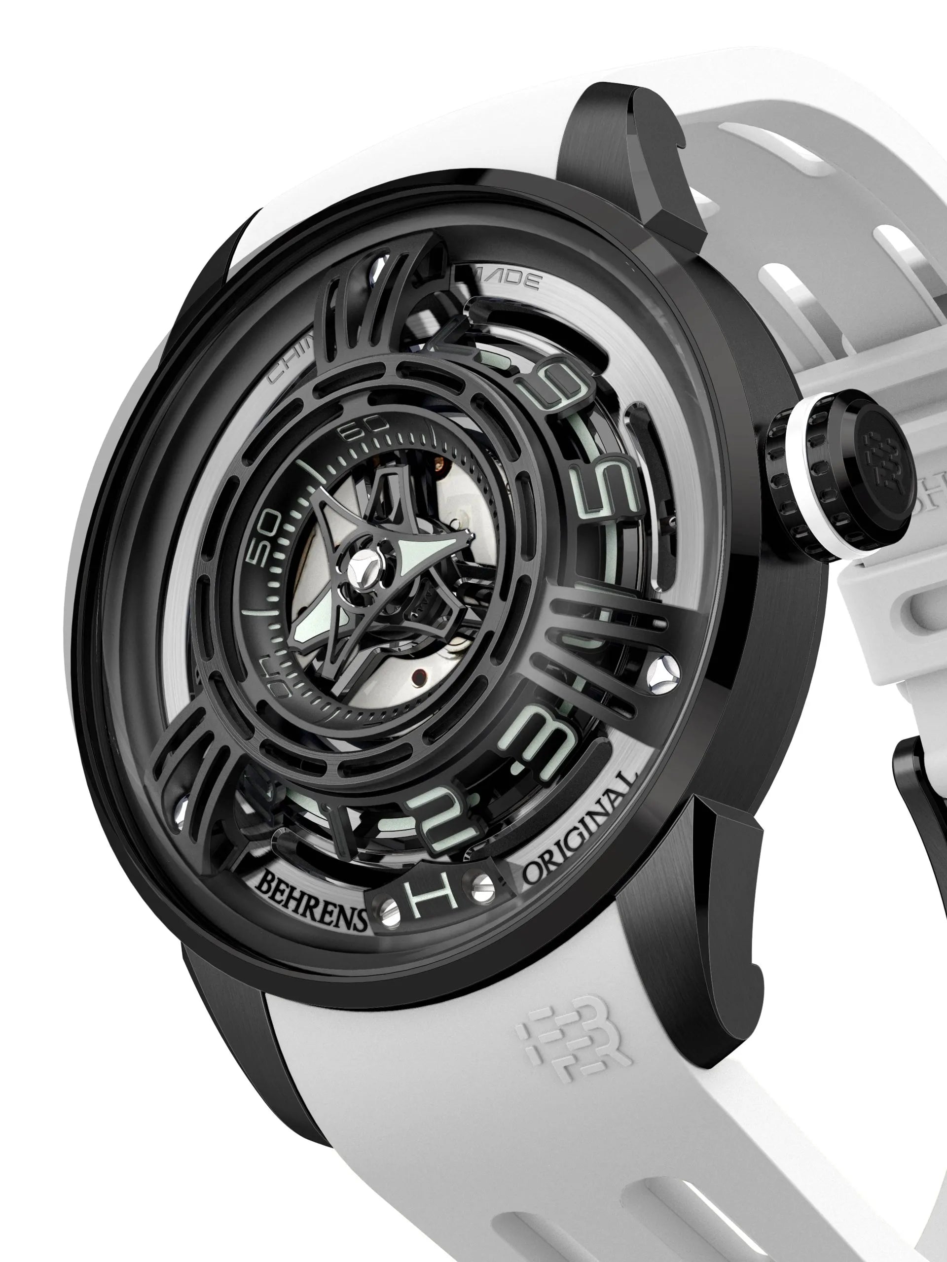 BEHRENS "STARSHIP" AUTOMATIC WHITE - Red Army Watches