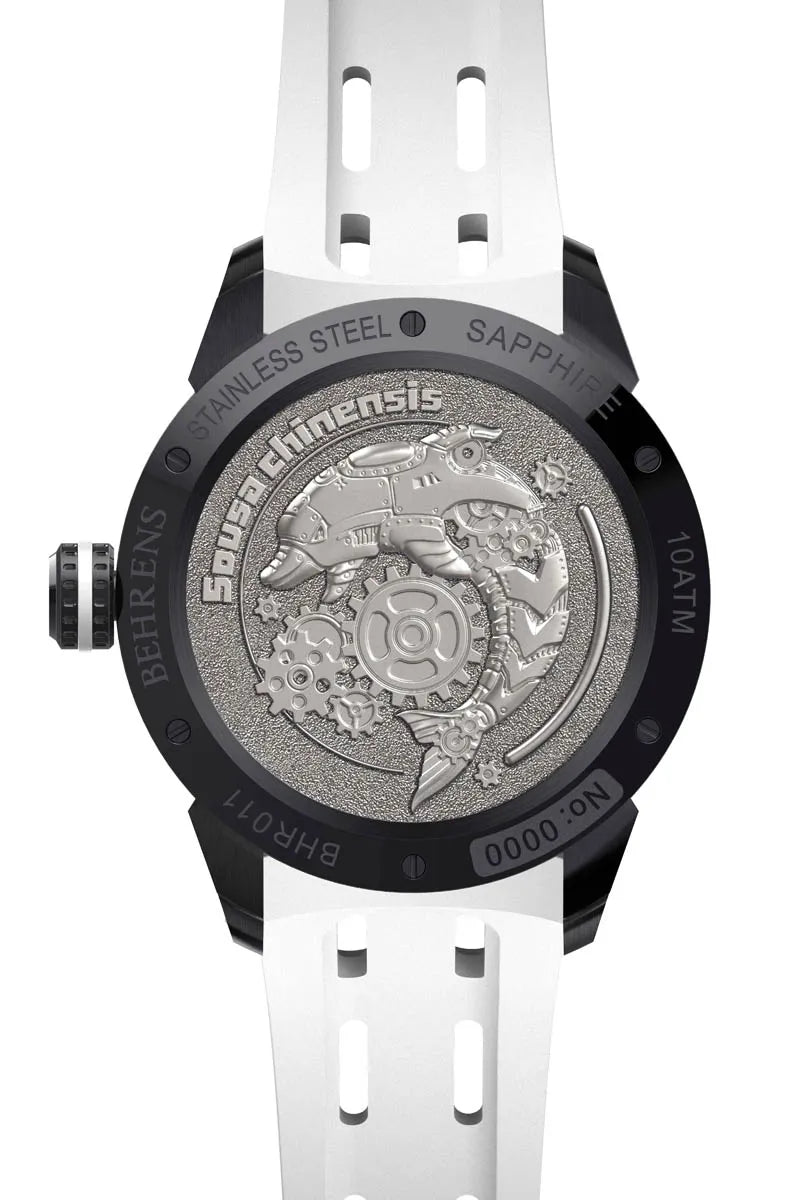 BEHRENS "STARSHIP" AUTOMATIC WHITE - Red Army Watches