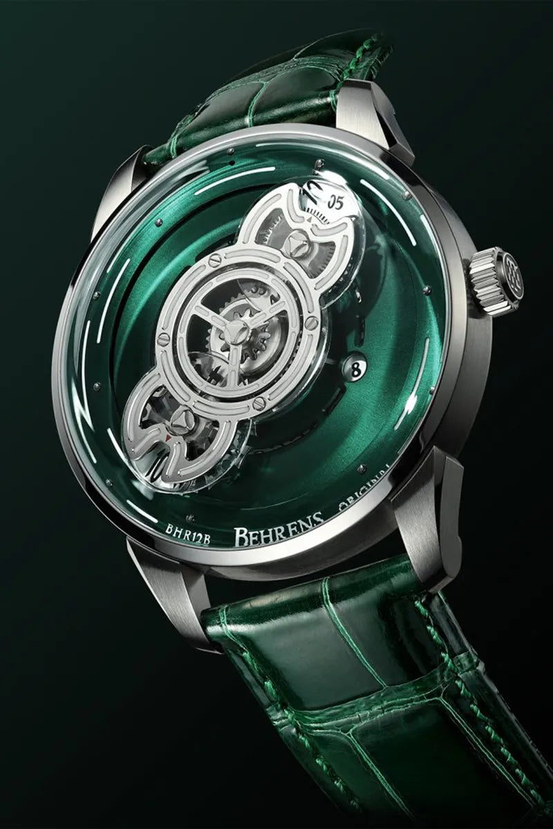 BEHRENS "SPACE TRAVELLER" AUTOMATIC GREEN FUME - Red Army Watches