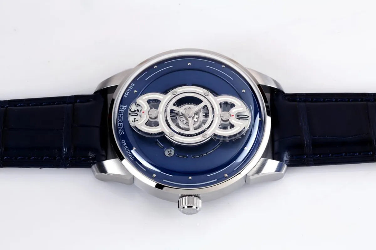 BEHRENS "SPACE TRAVELLER" AUTOMATIC BLUE FUME - Red Army Watches