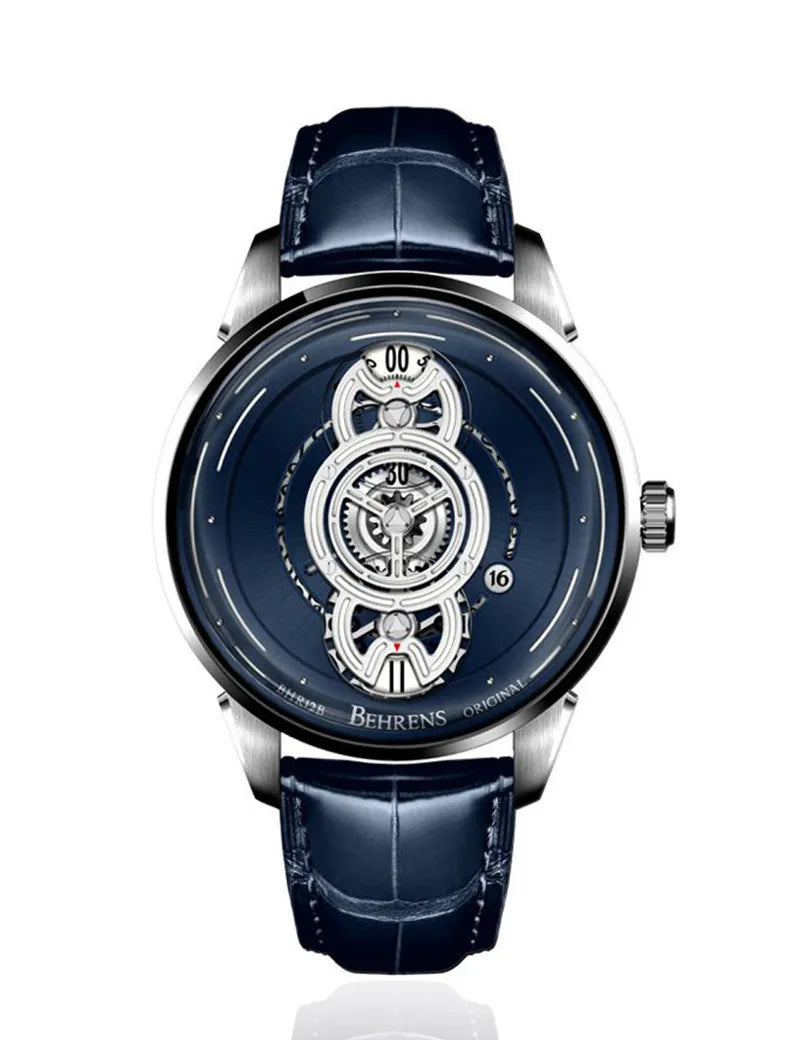 BEHRENS "SPACE TRAVELLER" AUTOMATIC BLUE FUME - Red Army Watches