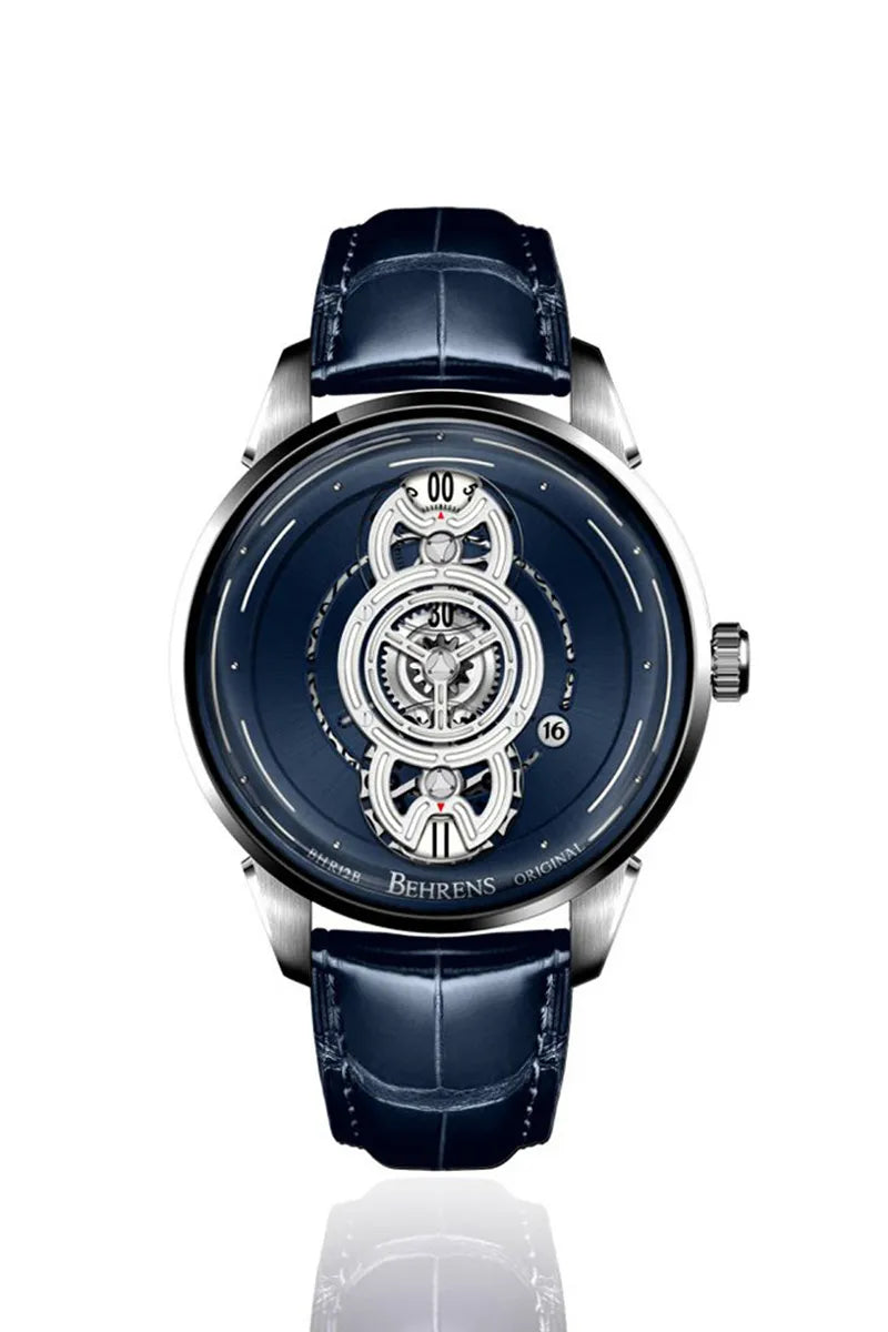 BEHRENS "SPACE TRAVELLER" AUTOMATIC BLUE FUME - Red Army Watches