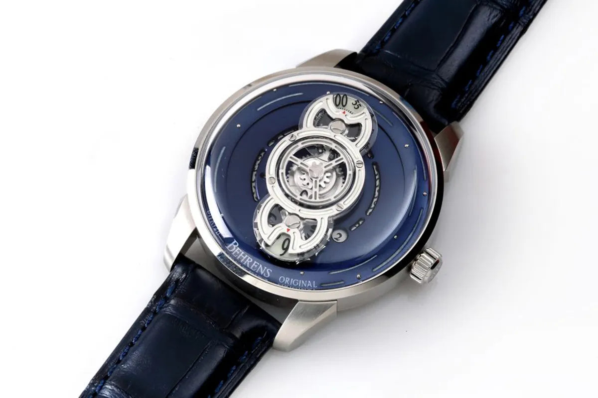 BEHRENS "SPACE TRAVELLER" AUTOMATIC BLUE FUME - Red Army Watches
