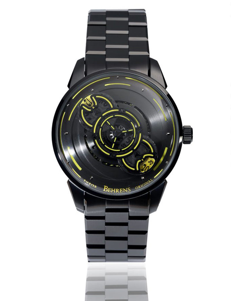 BEHRENS "SPACE TRAVELLER" AUTOMATIC GREY (BRACELET) - Red Army Watches