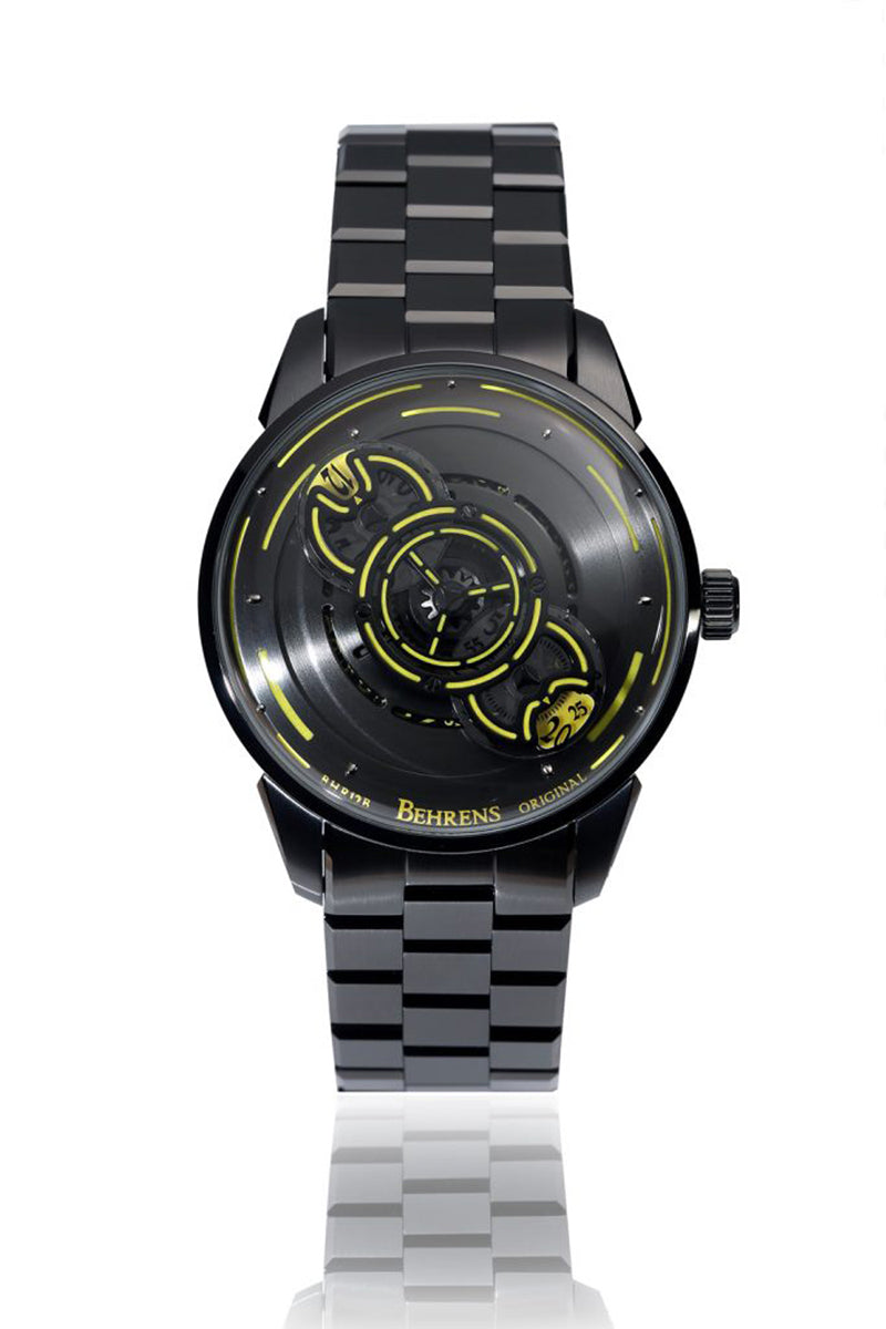 BEHRENS "SPACE TRAVELLER" AUTOMATIC GREY (BRACELET) - Red Army Watches